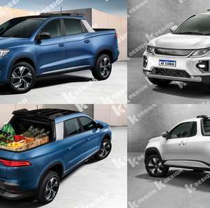 Projeção: como seriam as picapes da BYD anti-Fiat Toro e Strada