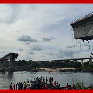 Ponte entre o Maranhão e o Tocantins desaba; vídeo mostra o momento