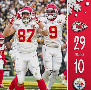 Chiefs vencem Steelers com atuação dominante e garantem liderança na AFC