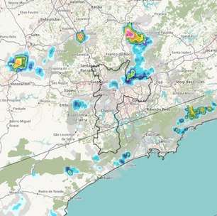 Cidade de SP tem previsão de chuva forte e granizo; veja onde