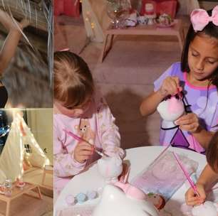 Momento fofura! Ana Paula Siebert prepara festa do pijama luxuosa para filha