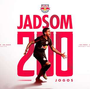 Jadsom completa 200 jogos pelo Red Bull Bragantino