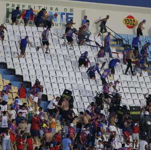 Torcidas organizadas entram em conflito no duelo entre Horizonte x Fortaleza