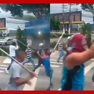 Torcedores de São Paulo e Corinthians entram em confronto antes de duelo pelo Paulistão