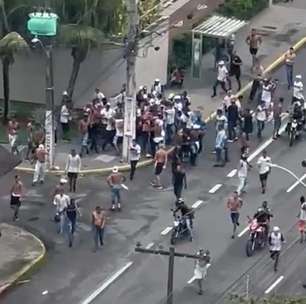 Torcidas de Sport e Santa Cruz entram em confronto horas antes do clássico pelo Pernambucano