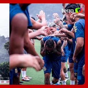 'Corredor polonês' e show em pênaltis: veja como foi o último treino de Neymar antes da estreia pelo Santos
