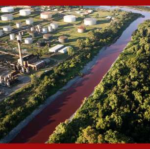 Rio fica com coloração avermelhada e intriga moradores de Buenos Aires, na Argentina