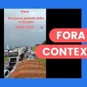 Vídeo que mostra bloqueio de caminhões em rodovia de Mogi Mirim é de 2022, e não atual