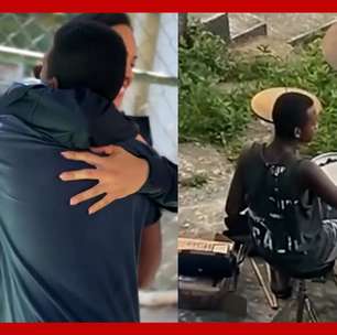 Jovem ganha bateria após ser flagrado tocando com baldes e panelas no RJ
