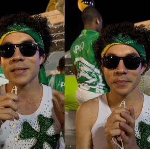Ator que interpretou Cazuza em desfile da Camisa Verde e Branco relata emoção: 'Muito aflorada'