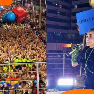 Daniela Mercury anuncia vitória de "Ainda" durante bloco