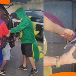 Policiais fantasiados prendem homens com 11 celulares furtados em bloquinho em São Paulo