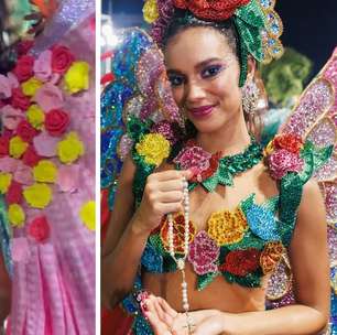 Ex-BBB Alane Dias comenta 'bumbum todo ferido' após desfile: 'Não ia parar por isso'