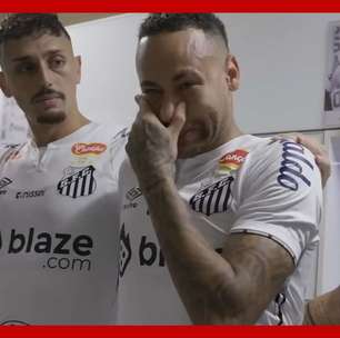Neymar chora em preleção antes de eliminação do Santos no Paulista: 'Corram por mim'