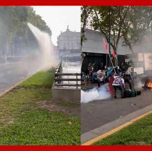 Fotógrafo fica gravemente ferido após ser atingido por bomba em protesto contra Milei na Argentina