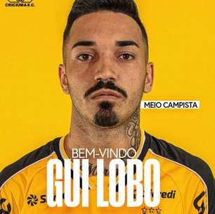 Criciúma anuncia a contratação do meia Gui Lobo