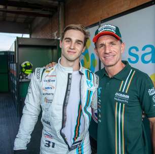 Felipe Giaffone parabeniza filho Nic pela pole e larga na terceira fila da Copa Truck em Campo Grande