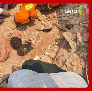 Menina de 13 anos é resgatada de escombros de mosteiro dias após terremoto em Mianmar