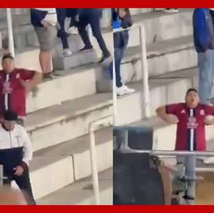 Torcedor do Talleres imita macaco para torcida do São Paulo em duelo pela Libertadores