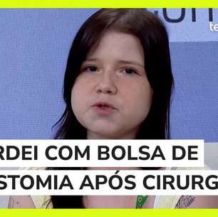 Fiquei com medo, diz influenciadora ao acordar com bolsa de colostomia após cirurgia