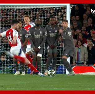 Veja gol impressionante de falta do Arsenal em massacre contra o Real Madrid