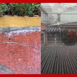 Chuva de granizo assusta moradores da Grande SP; capital entra em estado de atenção