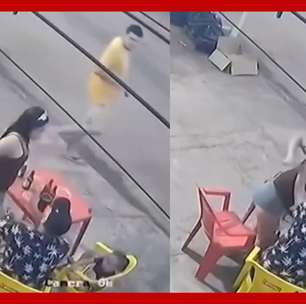 Câmera de segurança flagra mãe espancando filha de dois anos em bar de MS