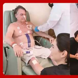 Em recuperação, Bolsonaro ganha massagem nos pés de Michelle