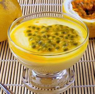 Mousse de maracujá saudável - sem leite, 4 Ingredientes