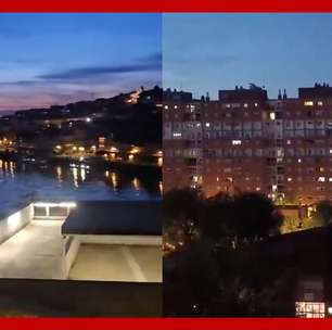 Gritos e celebrações: portugueses e espanhóis comemoram retorno gradual da energia elétrica