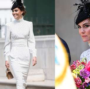 O poá está com tudo: Kate Middleton elege vestido de bolinhas para os 80 anos do Dia da Vitória