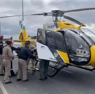 Grávida sofre traumatismo craniano ao ser atropelada por caminhão dos Correios em Pinhais