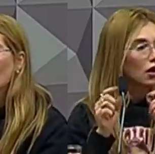 Veja o momento que Virginia se confunde e chupa microfone durante CPI