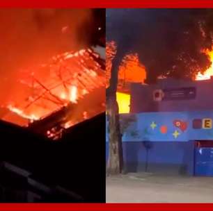 Incêndio destrói escola municipal no Rio de Janeiro