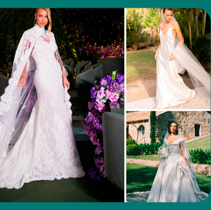 Boho chic, slip dress: veja 10 vestidos de noiva das famosas