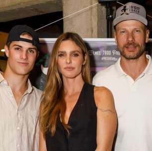 Beleza dos filhos gêmeos de Fernanda Lima e Rodrigo Hilbert rouba a cena em evento