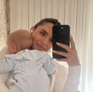 Jade Magalhães celebra 5 meses da filha com Luan Santana