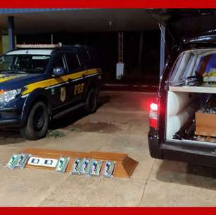 Motorista de funerária é preso após ser flagrado pela polícia com 162 kg de cocaína dentro de caixão