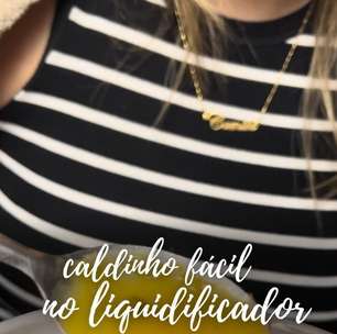 Caldinho no liquidificador
