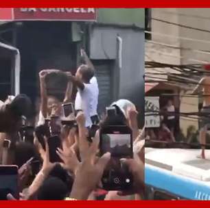 MC Poze do Rodo é festejado por multidão ao sair da cadeia; Oruam sobe em ônibus para celebrar