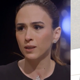 Tatá Werneck brinca sobre volume na roupa de Rafael Vitti: 'Guardou a garrafa na cueca'