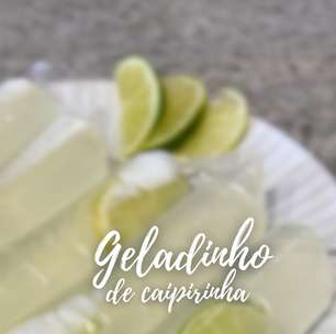 Geladinho de caipirinha