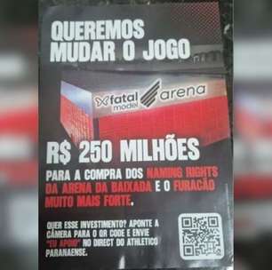 Campanha de rua pede que Athletico aceite patrocínio da Fatal Model