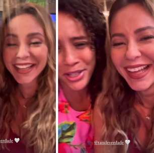 'Duas gostosonas no samba': Paolla Oliveira e Taís Araújo brincam após duelo em 'Vale Tudo'