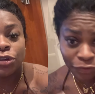 De vestido de gala, Jojo desce até o chão em festa chique: ' Tenha modos'