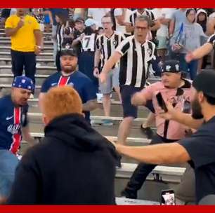 Torcedores de Botafogo e PSG se envolvem em confusão ainda no estádio
