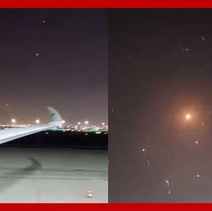 Vídeos mostram mísseis iranianos lançados contra bases dos EUA cruzando o céu do Catar