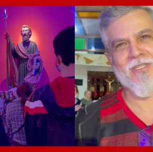 Torcedores do Flamengo pedem ajuda a São Judas Tadeu antes de duelo contra o Bayern de Munique