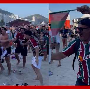 Torcedores do Fluminense vão à loucura com gol de Germán Cano contra a Inter de Milão