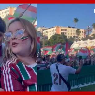 Oração para João Paulo II e otimismo: torcida do Fluminense se reúne nas Laranjeiras para a semi do Mundial